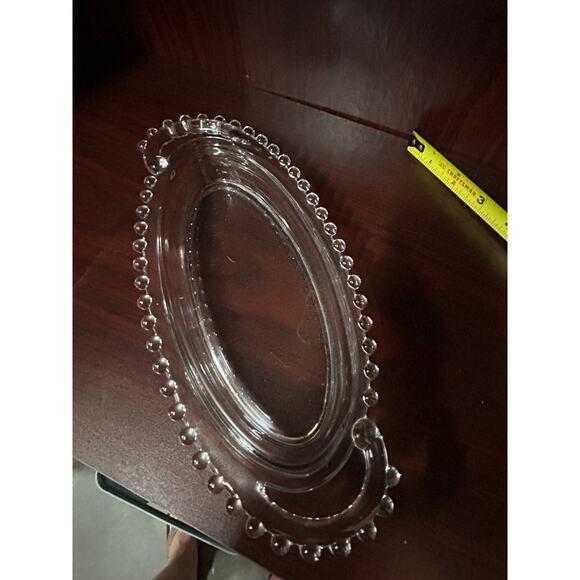 Imperial Candlewick Relish Tray Oval Glass Dish Vintage 10" - Picture 2 of 6
